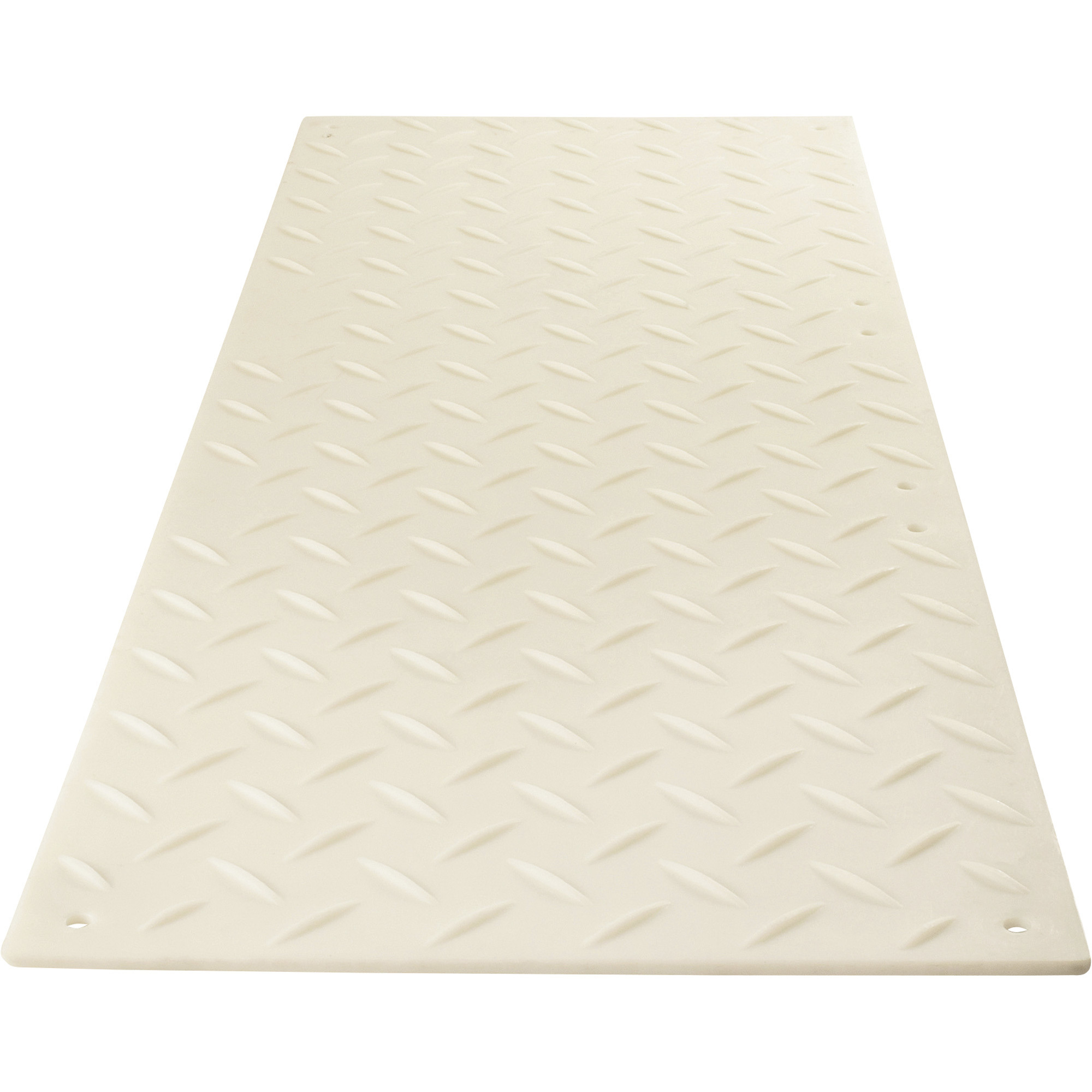 Checkers VersaMat Ground Protection Mat Pak, 12-Pc. Set, Clear, 8ft.L x 3ft.W, Diamond Plate/Pedestrian Plate Tread Design, Model# CVCP3
